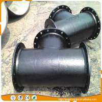 Low price cement lined tee, flanged, socked, elbow and cross ductile cast iron pipe fittings